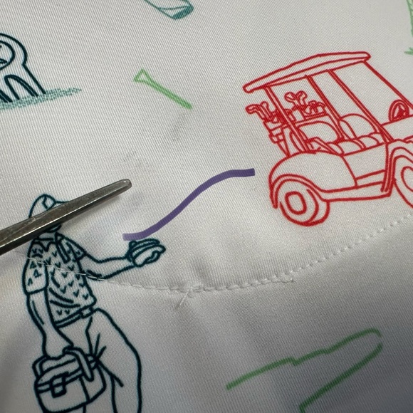 Bad Birdie Mens The Necessities Golf Polo Sz Medium White Short Sleeve Novelty - Picture 4 of 9